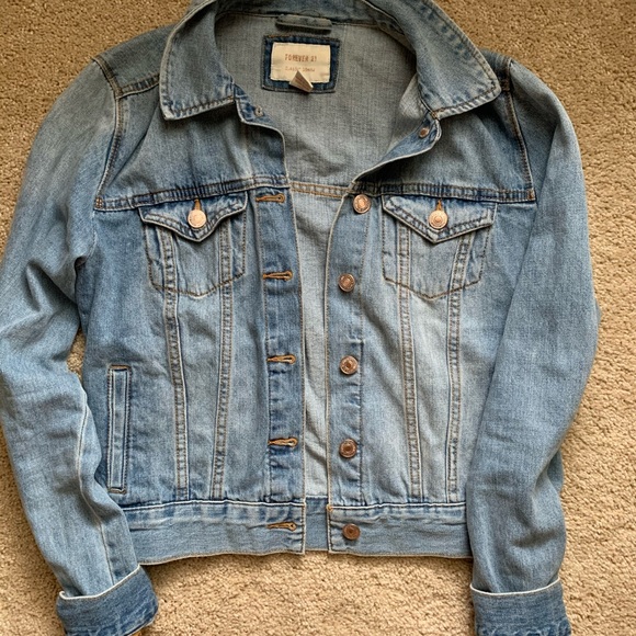 Forever 21 Washed Denim Jacket - Picture 1 of 4